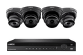 Lorex 4K (16 Camera Capable) 4TB Wired NVR System with Nocturnal 3 Smart IP Dome Cameras with Listen-in Audio and Motorized Varifocal Lenses