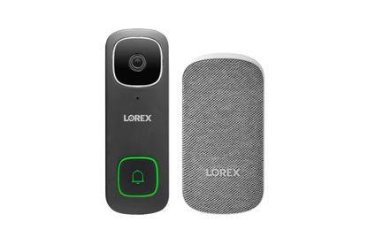 Lorex 2K Wi-Fi Video Doorbell (Wired) with Wi-Fi Chime Kit (32GB)