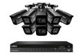 Lorex 4K (16 Camera Capable) 6TB Wired NVR System with Nocturnal 3 Smart IP Bullet Cameras with Listen-In Audio and 30FPS