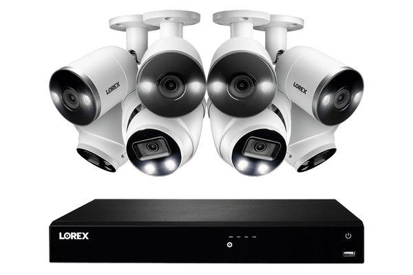 16-Channel 4K Fusion System with Bullet and Dome Smart Deterrence IP Cameras