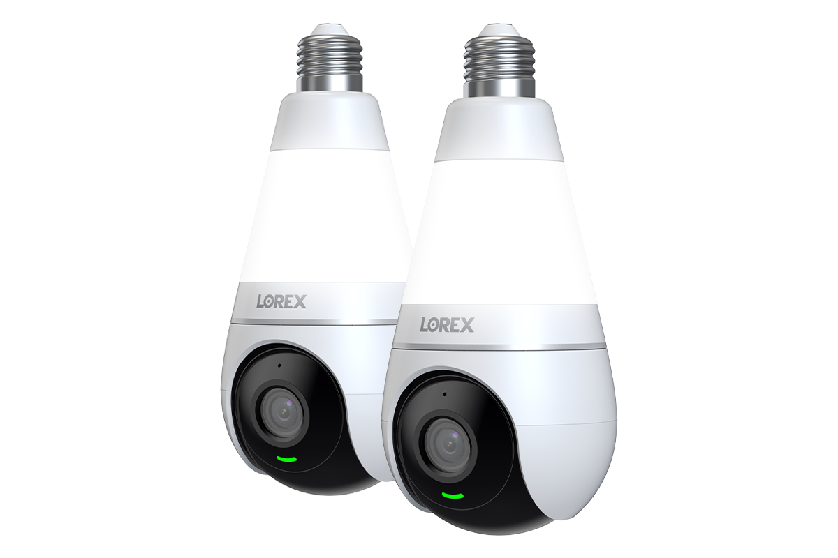 Lorex 2K Wi-Fi Smart Lightbulb Camera (2-Pack)