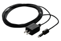Adaptateur secteur noir pour caméras sans fil avec couvercle résistant aux intempéries