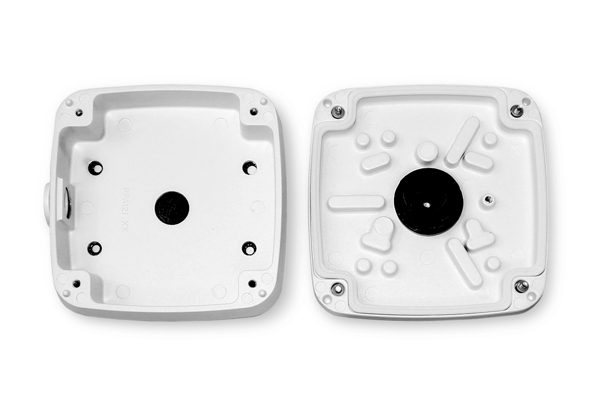 Outdoor Junction Box for 4 Screw Base Cameras (Gray)
