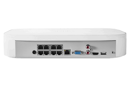 Lorex 4K 8-Channel NVR System with 6 Smart Deterrence Cameras, Fusion Capabilities and Smart Motion Detection Plus