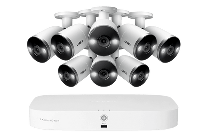 4K NVR Security System with 8 Smart Deterrence Cameras