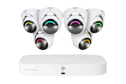 Lorex Fusion 4K 16 Camera Capable (8 Wired and 8 Wi-Fi) 2TB Wired NVR System with Dome Cameras Featuring Smart Security Lighting - 6