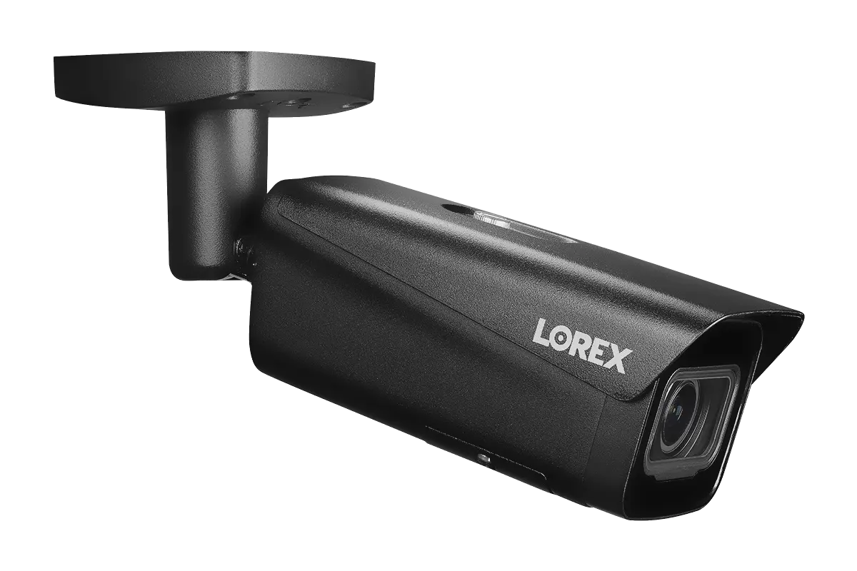 Lorex 4K IP Wired Bullet Security Camera with Motorized Varifocal Lens, Real-Time 30FPS Recording and IK10 Vandal Proof