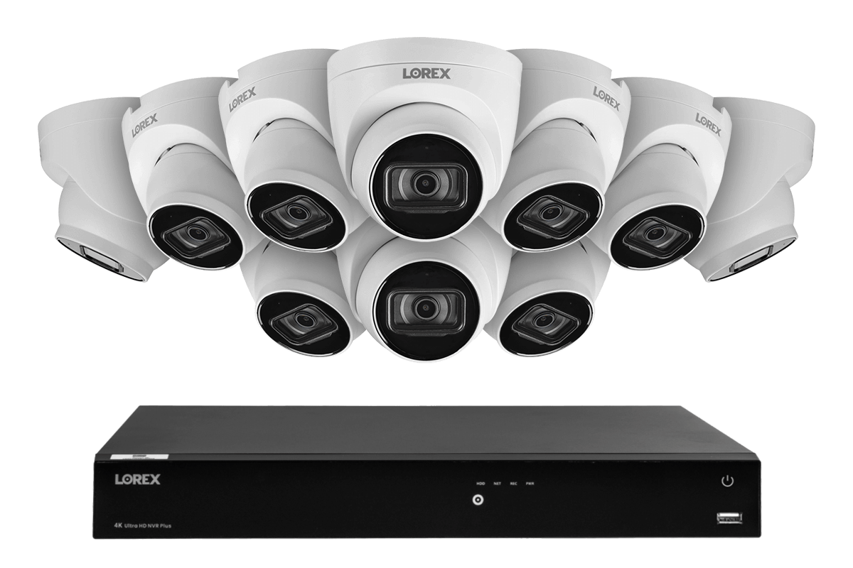 Lorex Fusion 4K (16 Camera Capable) 3TB Wired NVR System with IP Dome Cameras featuring Listen-In Audio - 10