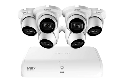 Lorex Fusion Series 4K+ 16 Channel (8 Wired + 8 Fusion Wi-Fi) 2TB Wired System with A14 Wired 4K IP Dome Cameras - White 6
