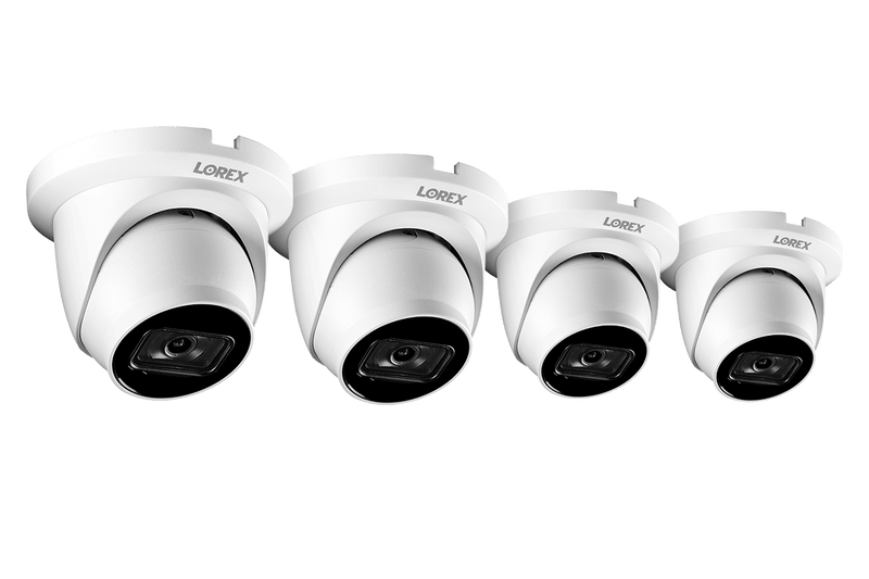 Aurora Series A20 4K IP Wired Dome Security Camera with Listen-In Audio and Smart Motion Detection