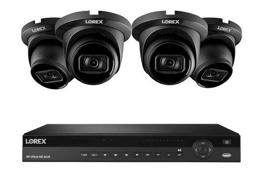Lorex Nocturnal 3 4K 16-Channel 4TB Wired NVR System with Smart IP Dome Cameras, 30FPS Recording and Listen-in Audio
