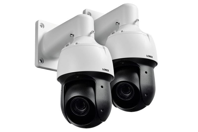 1080p HD Outdoor PTZ Camera with 25&times; Optical Zoom, Color Night Vision, Metal Camera (2-pack)