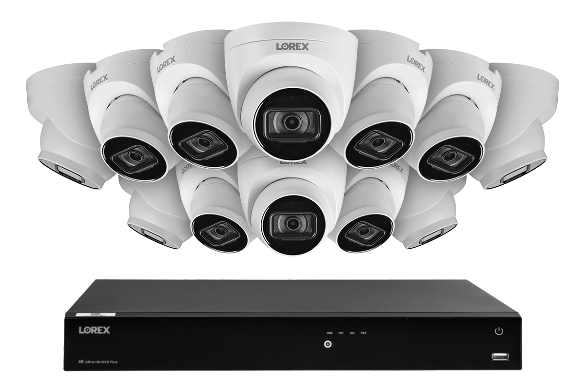 Lorex Fusion 4K (16 Camera Capable) 3TB Wired NVR System with IP Dome Cameras featuring Listen-In Audio - 12