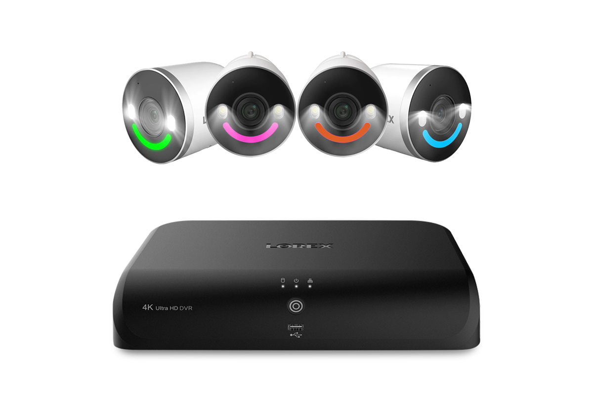 Lorex Fusion 4K 12-Channel (8 Wired + 4 Wi-Fi) 2TB DVR System with 4 Spotlight Indoor/Outdoor Wi-Fi Cameras