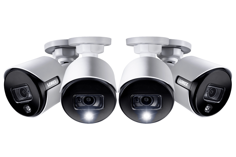 4K Ultra HD Active Deterrence Security Camera (4-pack)