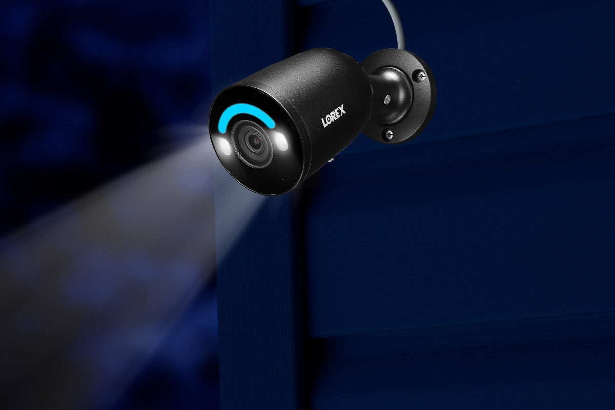 Lorex Fusion 4K 16 Camera Capable (8 Wired and 8 Wi-Fi) 2TB Wired NVR System with Bullet AI PoE Cameras Featuring Smart Security Lighting