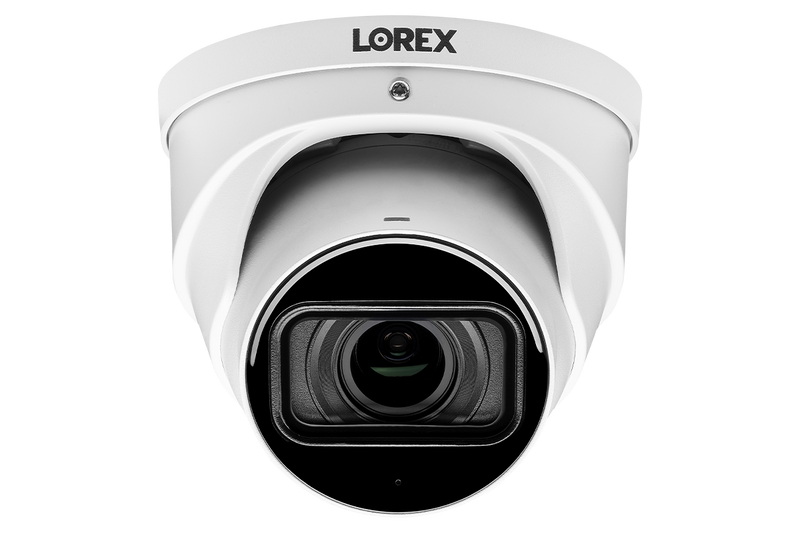 Lorex 4K IP Wired Dome Security Camera with Motorized Varifocal Lens, Real-Time 30FPS Recording and Listen-In Audio