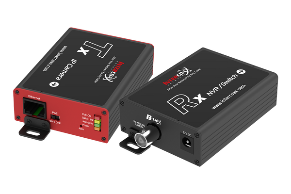 Long Range Ethernet over Coaxial Converter  with POE Extender Capability (4000ft end-to-end)