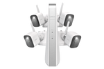 Lorex 4K NVR System with 4 White Battery-Operated Cameras