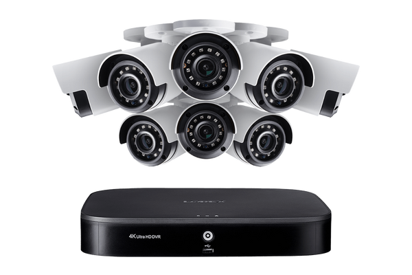 Lorex 4K 8-Channel 1TB DVR System with 8 Advanced Motion Detection Cameras
