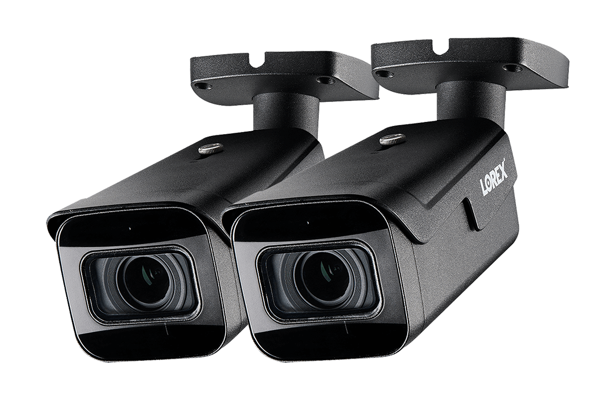 4K Ultra HD Resolution 8MP Motorized Varifocal Outdoor 4x Optical Zoom IP Camera with Real-Time 30FPS Recording and 2-Way Audio (2-pack)