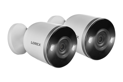 Smart Indoor/Outdoor 2K Wi-Fi Camera 2-pack with Smart Deterrence and Color Night Vision