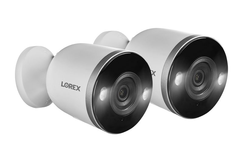Smart Indoor/Outdoor 2K Wi-Fi Camera 2-pack with Smart Deterrence and Color Night Vision