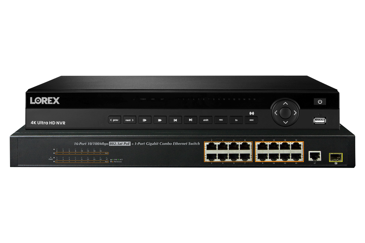 4K Ultra HD 32-Channel Security NVR with Lorex Cloud Connectivity and 8TB Hard Drive