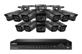 Système NVR filaire Lorex 4K (compatible avec 16 caméras) 6 To avec 3 caméras IP intelligentes Nocturnal 3 à objectif varifocal motorisé