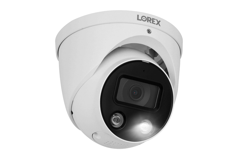 8-channel Fusion NVR System with Smart Deterrence and Mask Detection Security Cameras