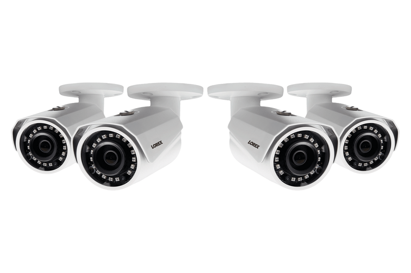 2K SuperHD Weatherproof Night-Vision Security Camera (4-pack)