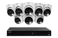 Système NVR filaire Lorex Fusion Series 4K 4 To compatible avec 16 caméras (filaire ou Wi-Fi Fusion) avec caméras dôme IP H13