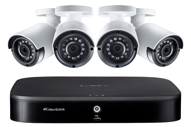 8-Channel HD Security Camera System with Four 1080p Outdoor Cameras, 130ft Night Vision, 1TB Hard Drive