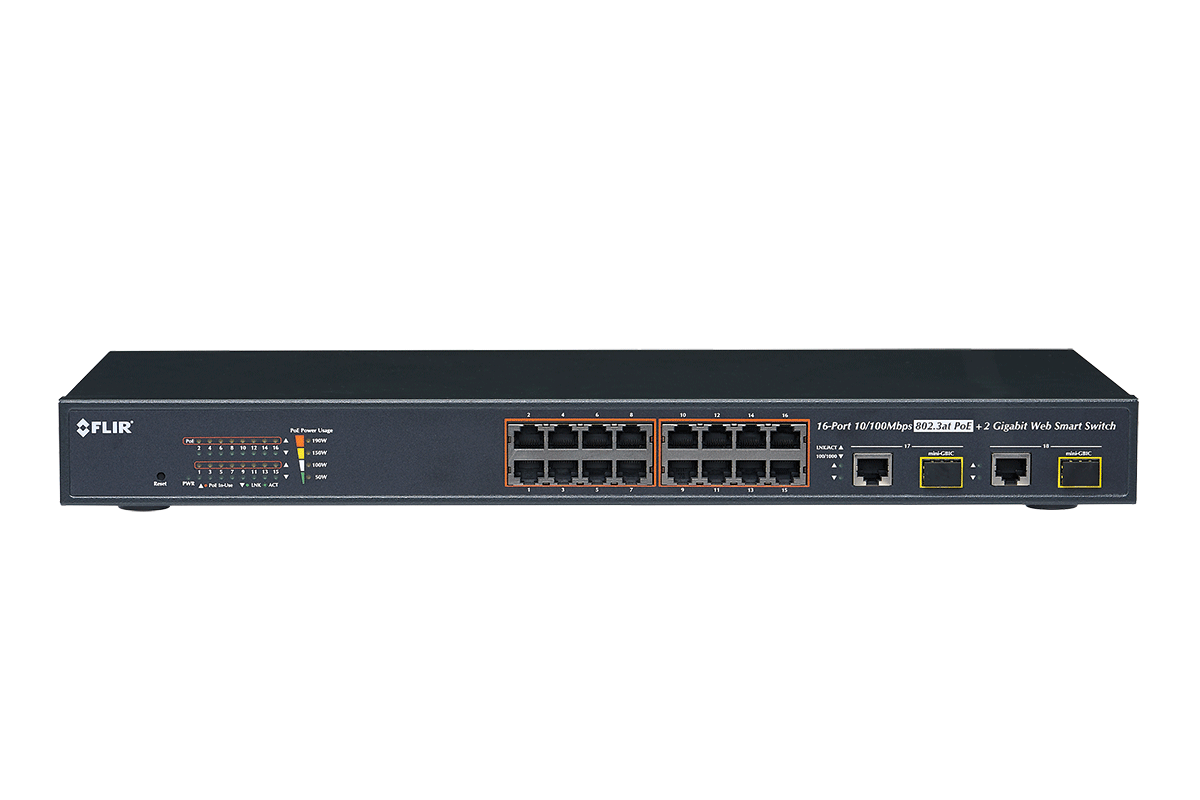16-Channel PoE Switch 