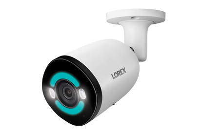 Lorex 4K+ Fusion Wired NVR System with 4 Bullet and 2 Dome IP Cameras Featuring 12MP Ultra HD and Smart Security Lighting