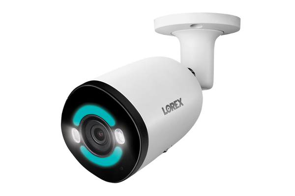 Lorex 4K+ 12MP IP Wired Bullet Security Camera with Smart Security Lighting