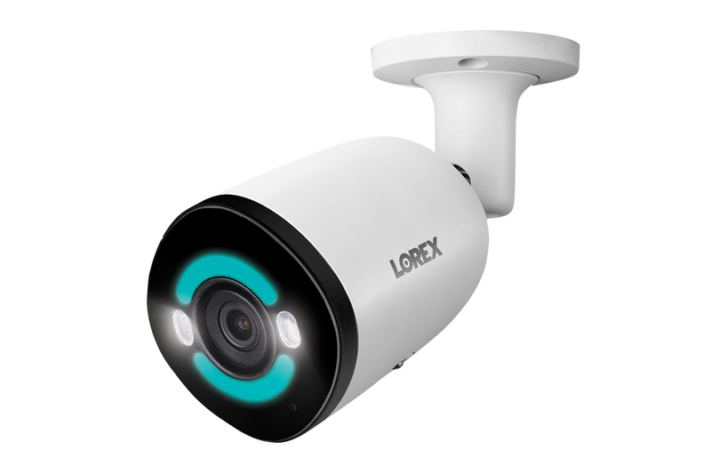 Lorex 4K+ Fusion Wired NVR System with 4 Bullet and 2 Dome IP Cameras Featuring 12MP Ultra HD and Smart Security Lighting