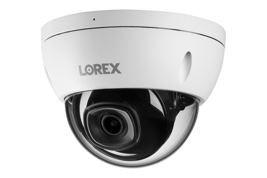 Lorex 4K IP Wired Dome Security Camera with Listen-In Audio and IK10 Vandal Proof Rating