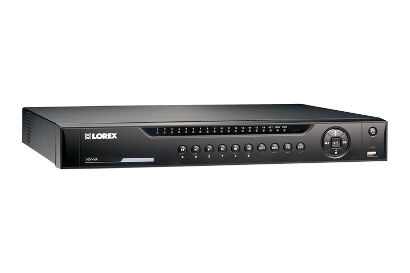 Lorex 16-Channel 4K Security NVR with Active Deterrence Compatibility and 4TB Hard Drive