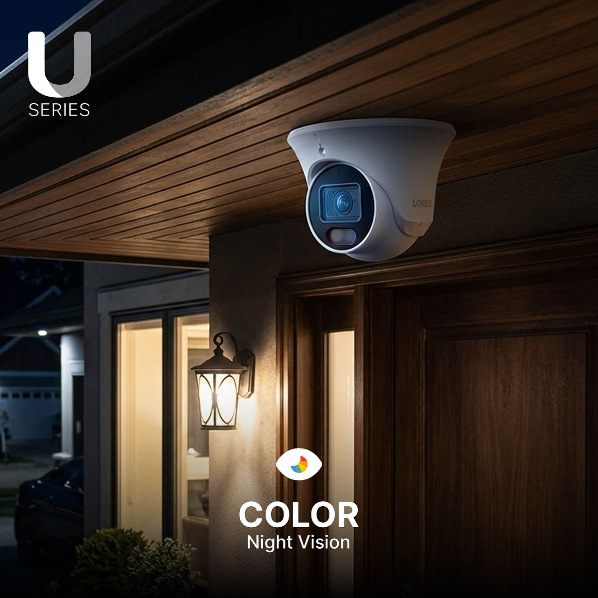 Lorex Connect U Series 4K 8-Channel Wired NVR System with U3 4K PoE Turret Cameras - 2TB