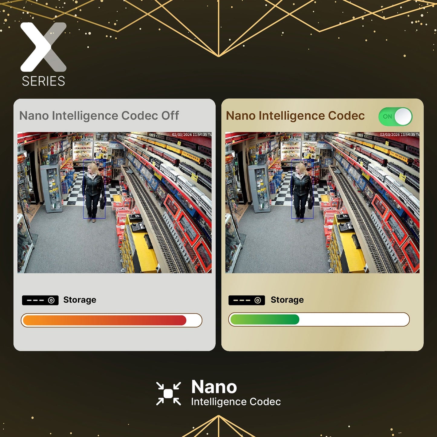 Lorex Connect X3 4K Motorized Varifocal PoE Bullet Camera with Active Deterrence - Black/White