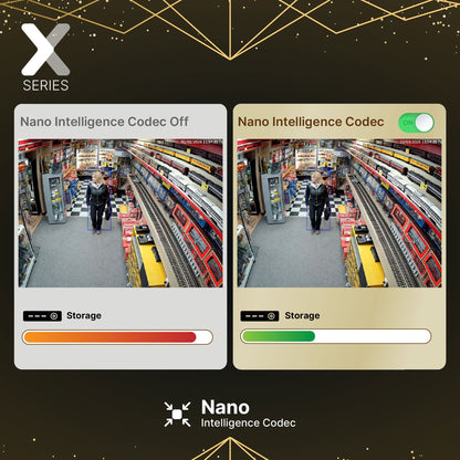 Lorex Connect X3 4K Motorized Varifocal PoE Bullet Camera with Active Deterrence - Black/White