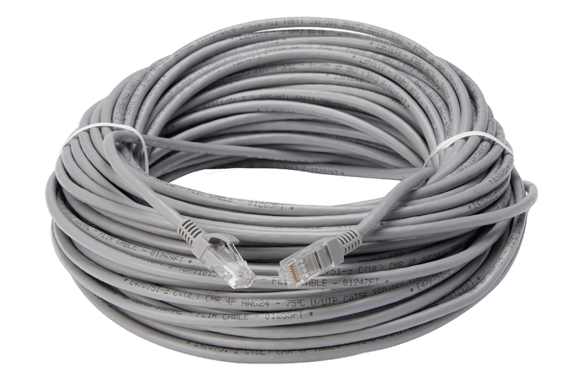 100FT CAT5e Extension Cable, Fire Resistant and In-Wall Rated, CMR type (Riser) - Lorex Technology Inc.