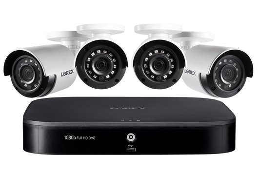 1080p HD 8-Channel Security System with 1080p HD Weatherproof Bullet Security Camera, Advanced Motion Detection and Smart Home Voice Control - Lorex Technology Inc.
