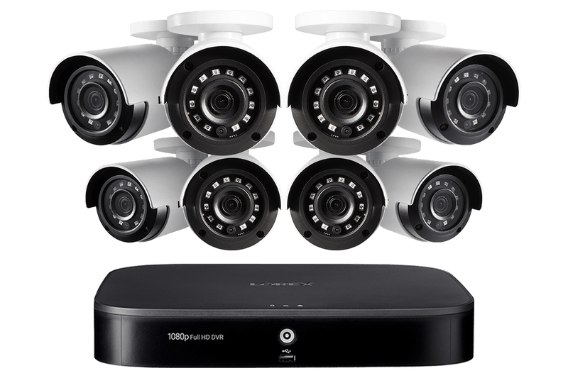 1080p HD 8-Channel Security System with eight 1080p HD Weatherproof Bullet Security Camera and Advanced Motion Detection - Lorex Technology Inc.