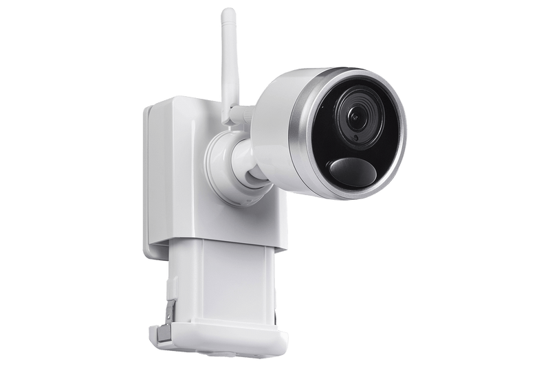 1080p Wire-Free camera system with 6 battery operated cameras, 65ft night vision, mic and speaker for two way audio, No Monthly Fees - Lorex Technology Inc.