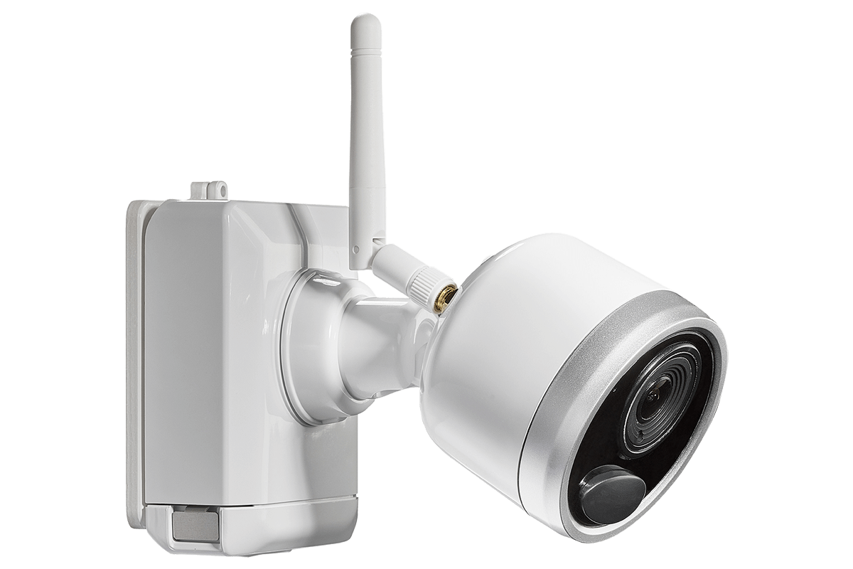 1080p Wireless camera system with 2 battery operated wire-free cameras, 65ft night vision, mic and speaker for two way audio, No Monthly Fees - Lorex Technology Inc.
