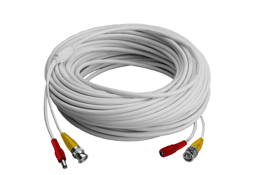 120FT high performance BNC Video/Power Cable & 12V Power Adapter for Lorex security camera systems (4-pack) - Lorex Technology Inc.