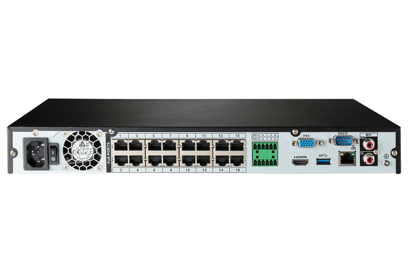 16-Channel 4K Fusion NVR System with 8 Smart Deterrence Dome IP Security Cameras with Smart Motion Detection Plus - Lorex Technology Inc.