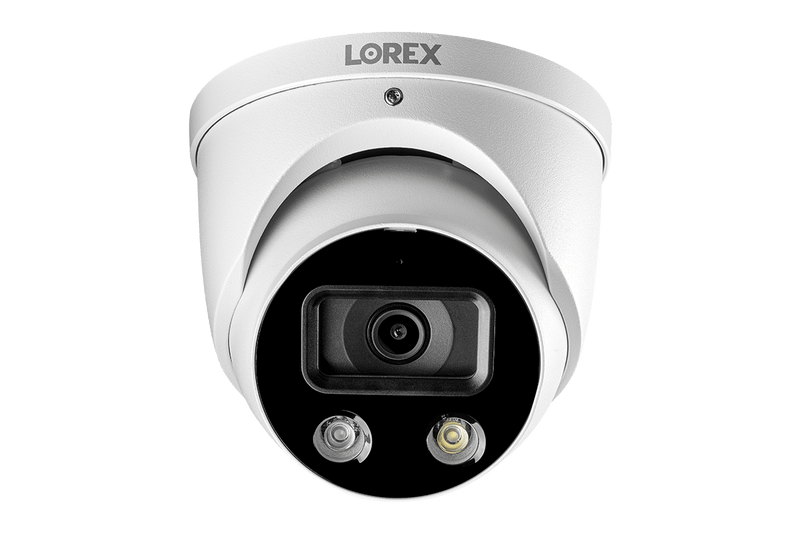 16-Channel 4K Fusion NVR System with 8 Smart Deterrence Dome IP Security Cameras with Smart Motion Detection Plus - Lorex Technology Inc.